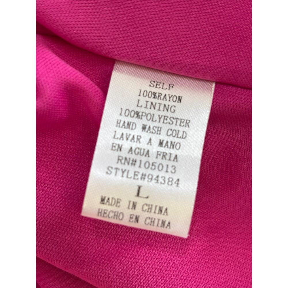 Andrée By Unit Fit & Flare Dress Girls Size L Pink Tie Dye Lined Flutter Sleeve - Picture 4 of 6